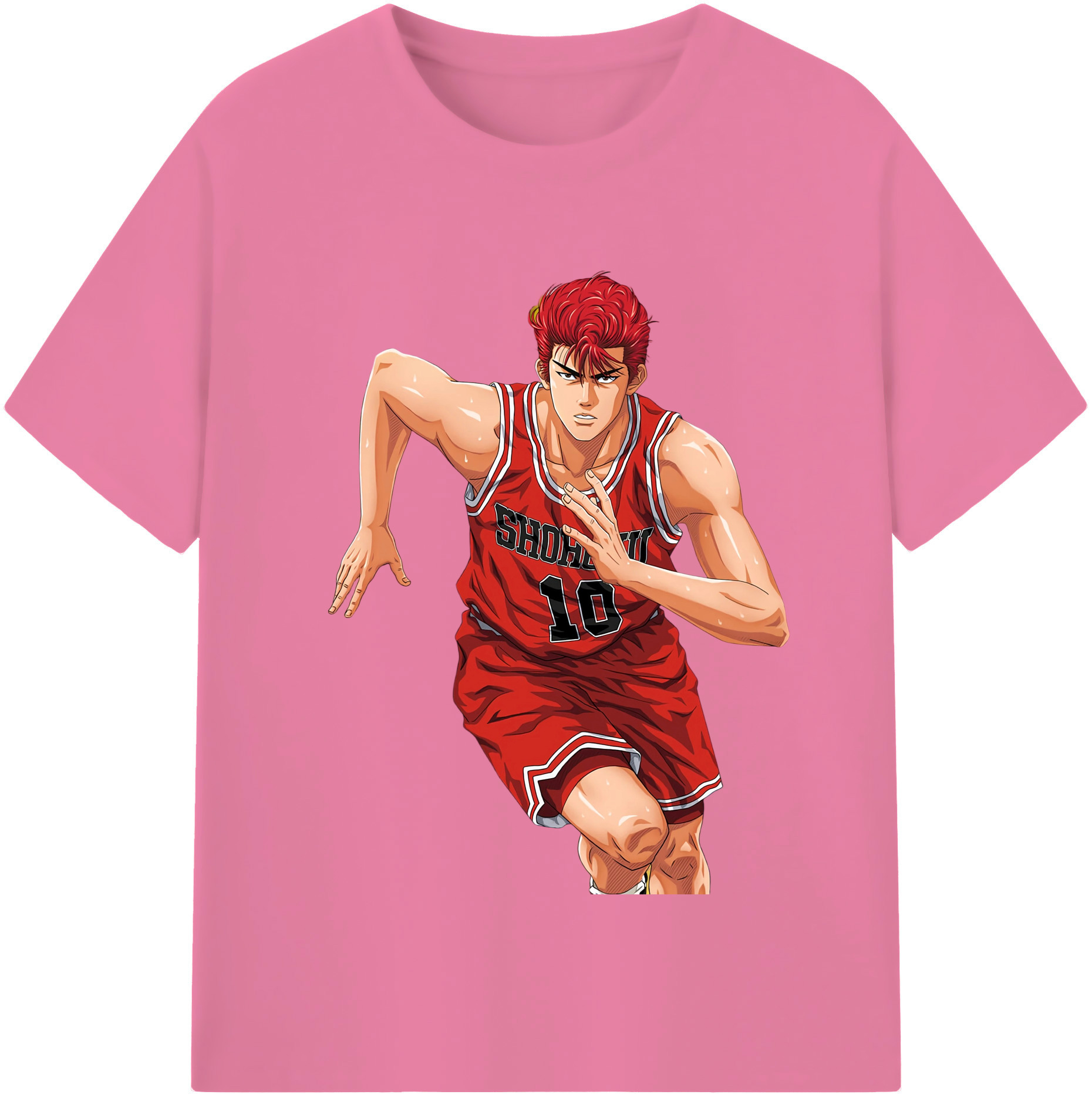 SLAM DUNK／スラムダンク 綿100％半袖Tシャツ（フロントプリント）